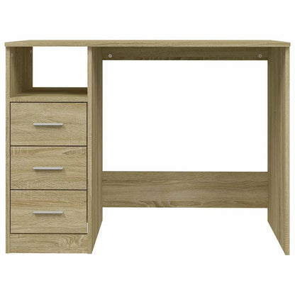 vidaXL Bureau avec tiroirs Chêne Sonoma 102x50x76 cm