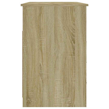 vidaXL Bureau avec tiroirs Chêne Sonoma 102x50x76 cm