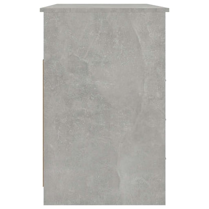vidaXL Schreibtisch mit Schubladen Betongrau 102x50x76cm Holzwerkstoff