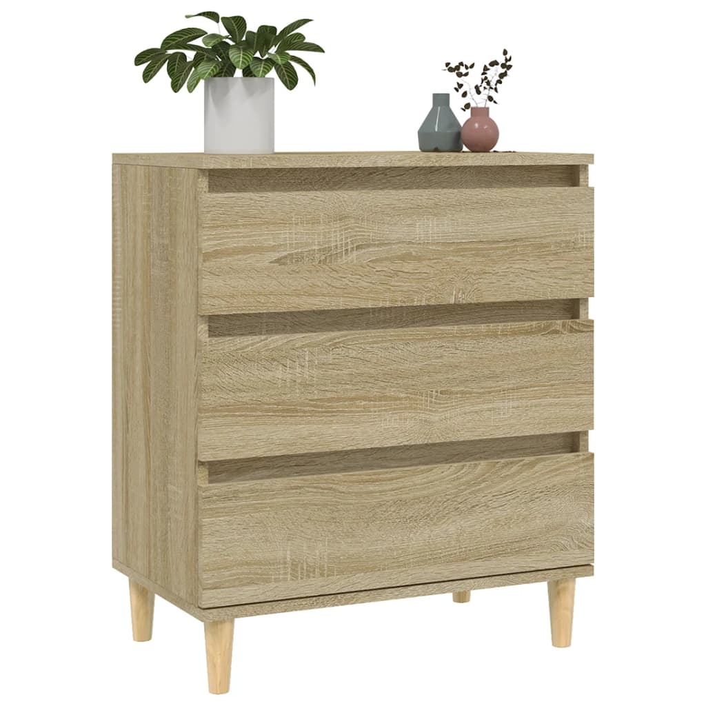 vidaXL Commode Sonoma Chêne 60x35x70 cm Bois d'ingénierie