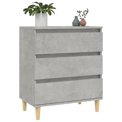 vidaXL Buffet gris béton 60x35x70 cm Bois d'ingénierie