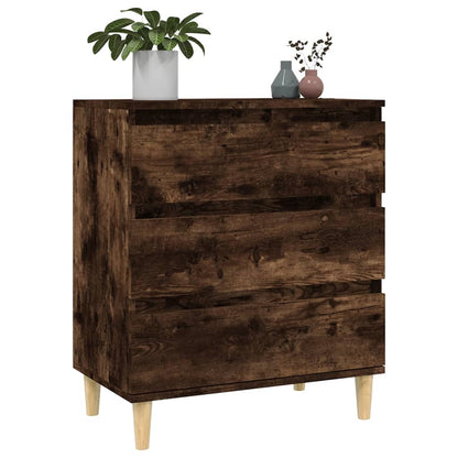 vidaXL Commode Chêne fumé 60x35x70 cm Bois d'ingénierie