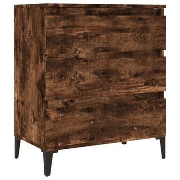 vidaXL Commode Chêne fumé 60x35x70 cm Bois d'ingénierie
