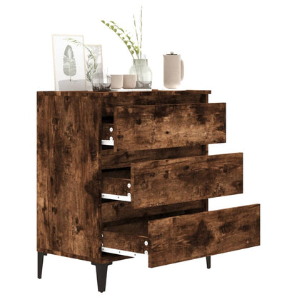vidaXL Commode Chêne fumé 60x35x70 cm Bois d'ingénierie