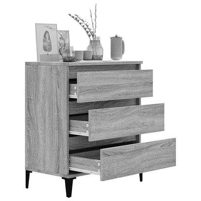 vidaXL Buffet gris Sonoma 60x35x70 cm bois d'ingénierie
