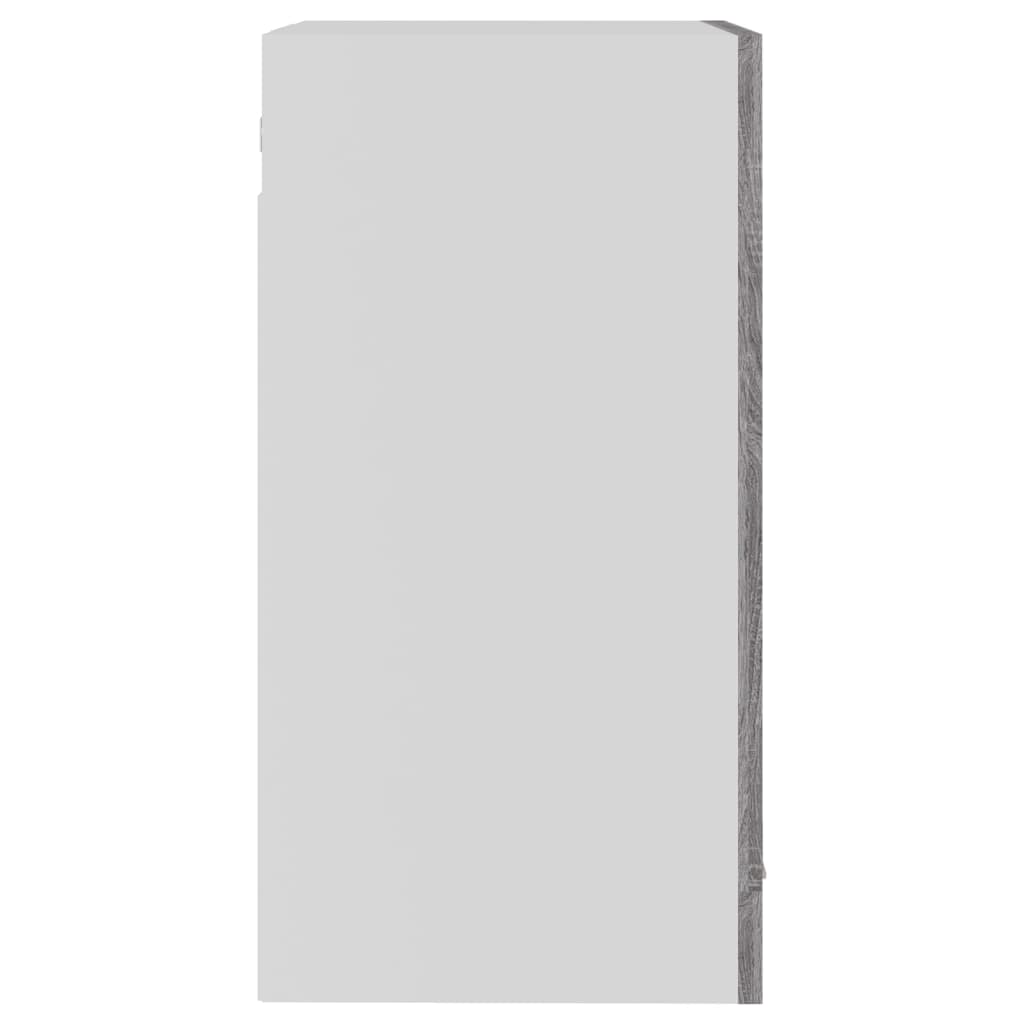 vidaXL Hängeschrank Lyon Glas Grau Sonoma 40x31x60 cm Holzwerkstoff