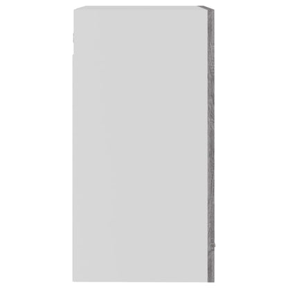 vidaXL Hängeschrank Lyon Glas Grau Sonoma 40x31x60 cm Holzwerkstoff