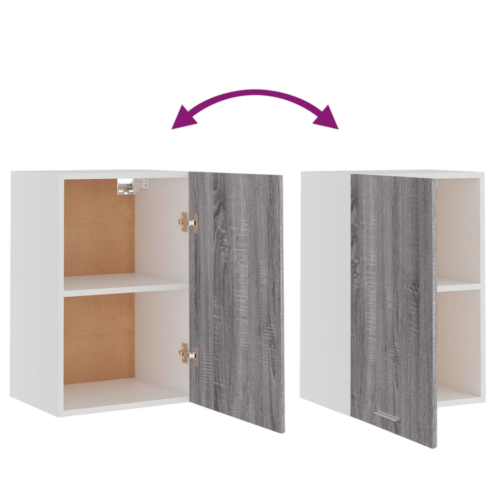 vidaXL Hängeschrank Lyon Grau Sonoma 39,5x31x60 cm Holzwerkstoff