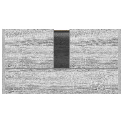 vidaXL Badschrank Grau Sonoma 60x33x61 cm Holzwerkstoff
