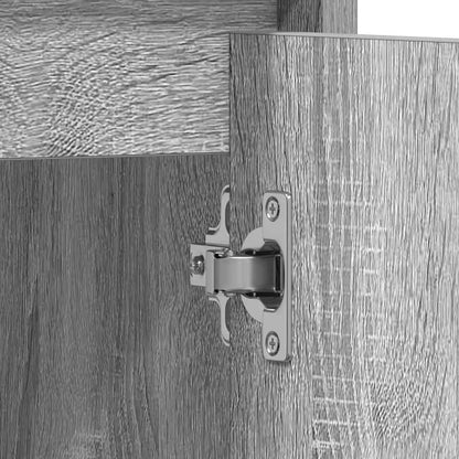 vidaXL Badschrank Grau Sonoma 60x33x61 cm Holzwerkstoff