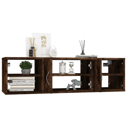 vidaXL Wandregal Räuchereiche 102x30x29 cm Holzwerkstoff