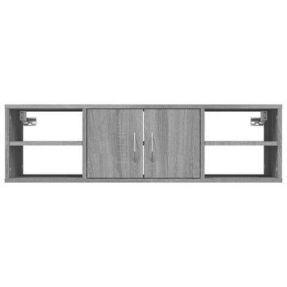 vidaXL Wandregal Grau Sonoma 102x30x29 cm Holzwerkstoff