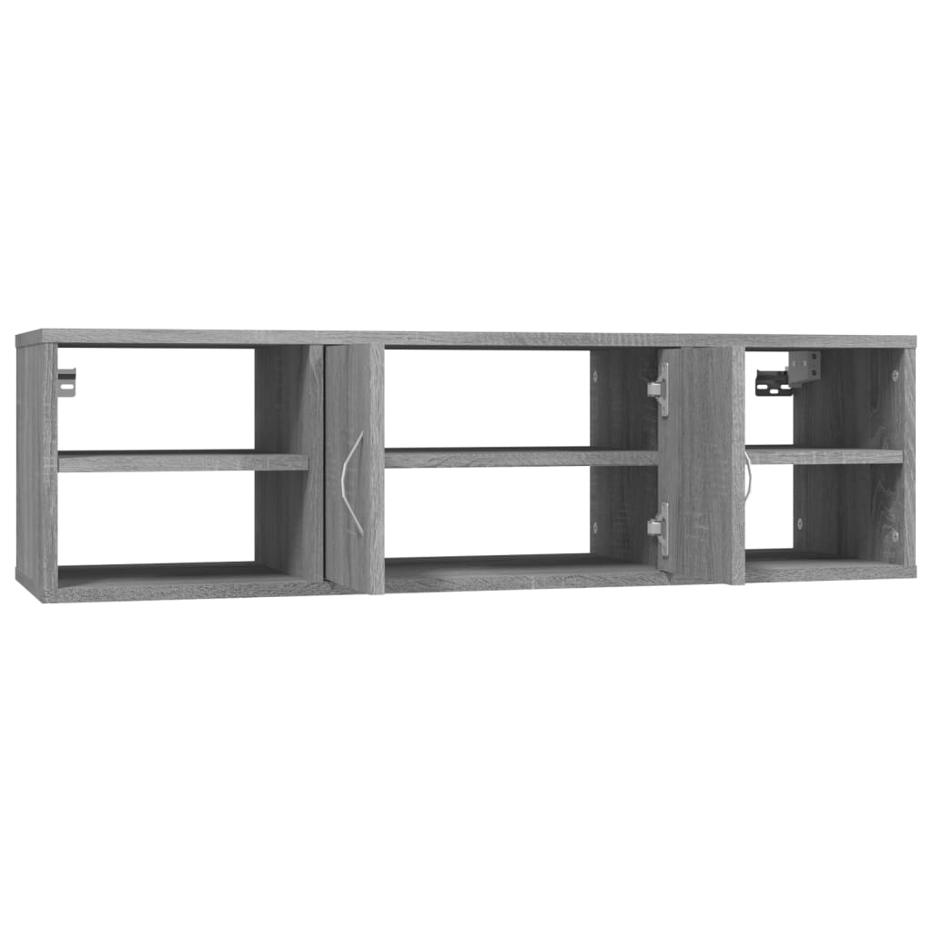 vidaXL Wandregal Grau Sonoma 102x30x29 cm Holzwerkstoff
