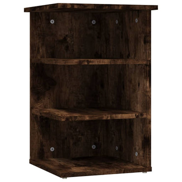 vidaXL Étagère d'appoint chêne fumé 35x35x55 cm bois d'ingénierie