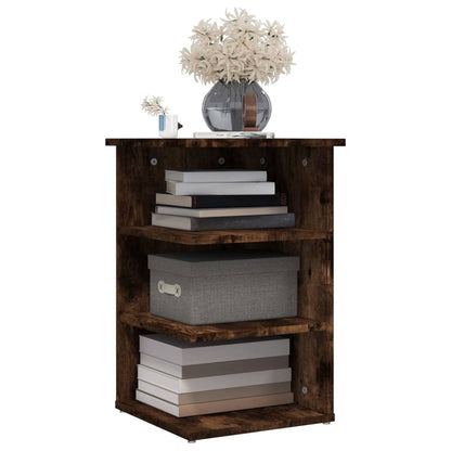 vidaXL Étagère d'appoint chêne fumé 35x35x55 cm bois d'ingénierie