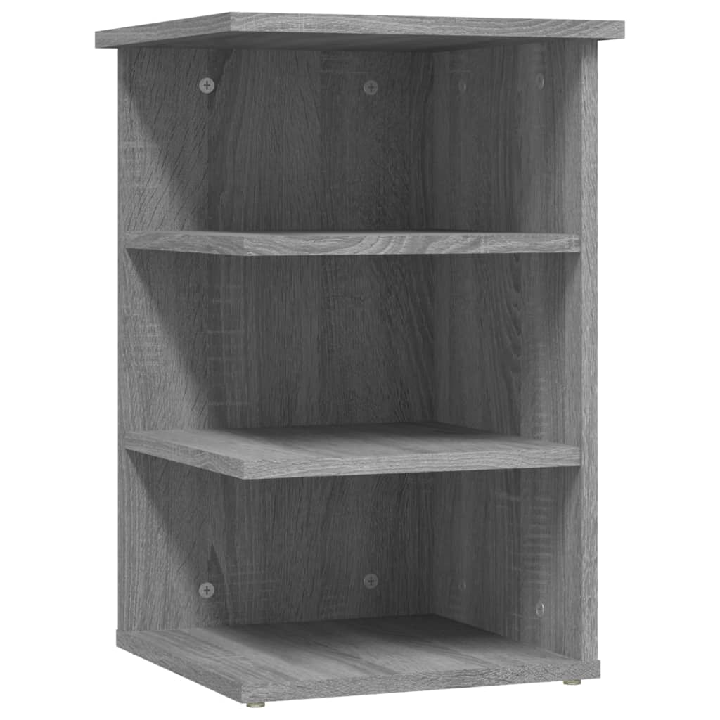 vidaXL Étagère d'appoint grise Sonoma 35x35x55 cm Bois d'ingénierie