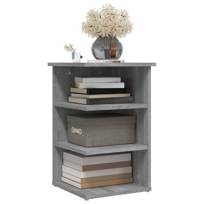 vidaXL Étagère d'appoint grise Sonoma 35x35x55 cm Bois d'ingénierie