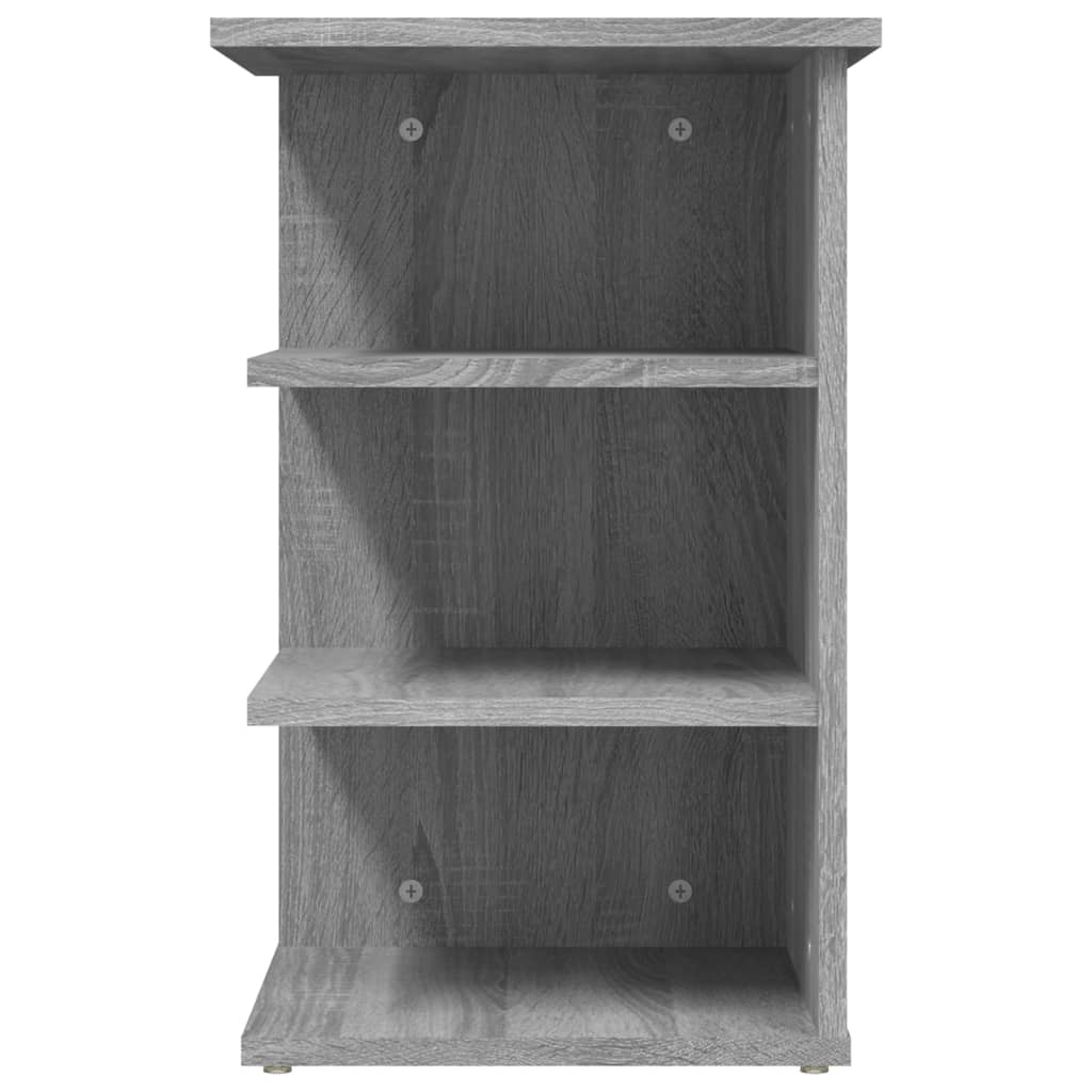vidaXL Étagère d'appoint grise Sonoma 35x35x55 cm Bois d'ingénierie