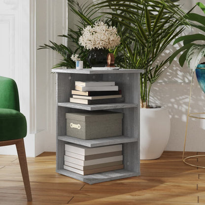 vidaXL Étagère d'appoint grise Sonoma 35x35x55 cm Bois d'ingénierie