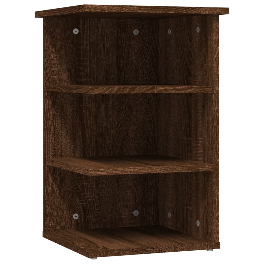 vidaXL Étagère d'appoint Chêne marron 35x35x55 cm Bois d'ingénierie