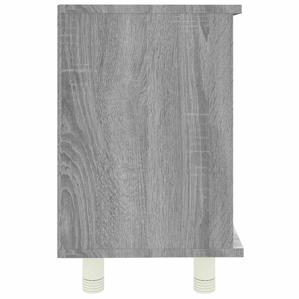 vidaXL Badschrank Grau Sonoma 60x32x53,5 cm Holzwerkstoff