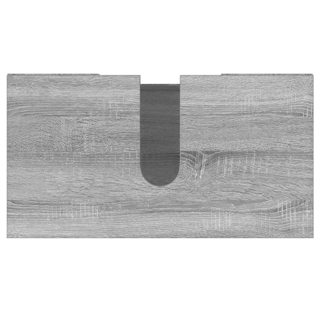 vidaXL Badschrank Grau Sonoma 60x32x53,5 cm Holzwerkstoff