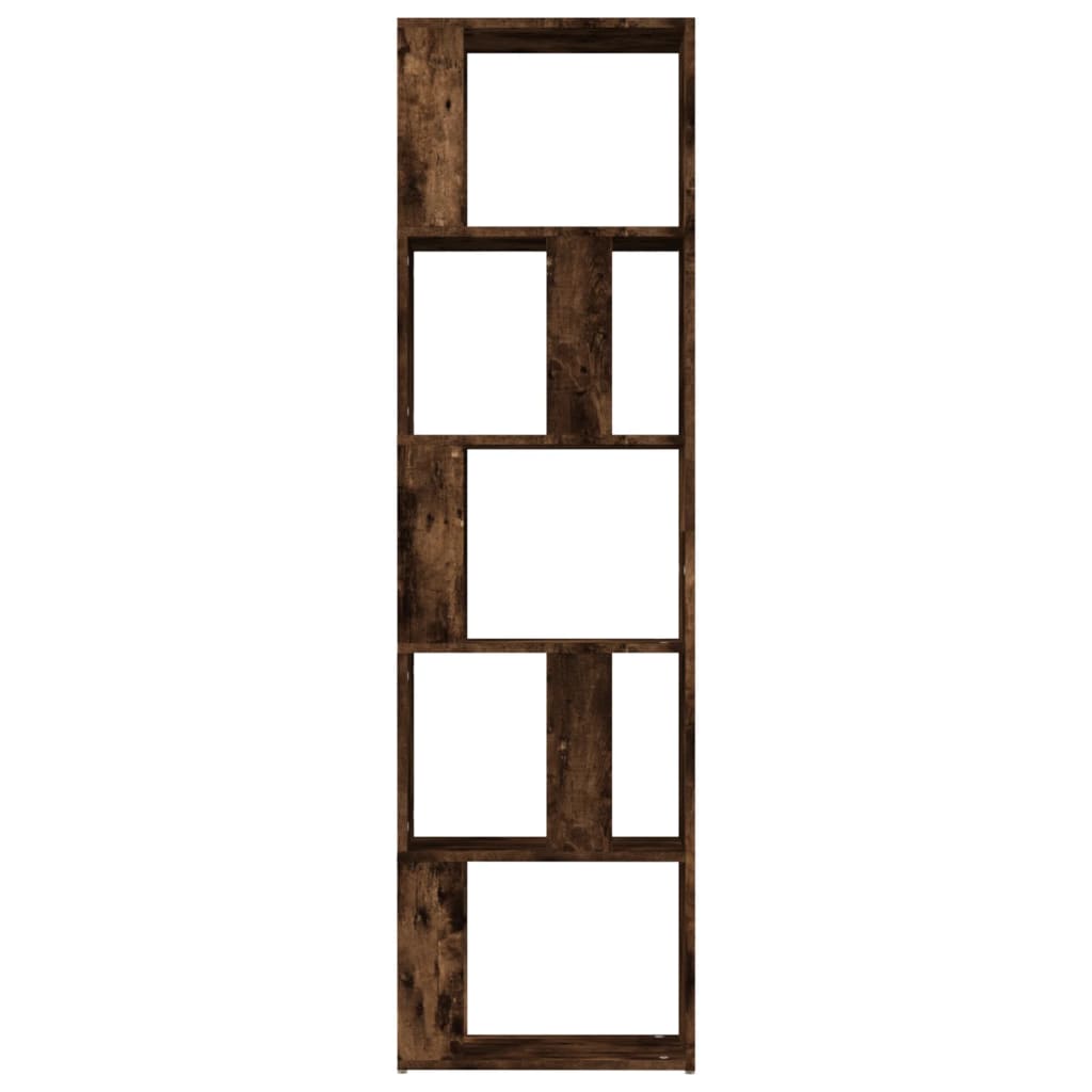 vidaXL Bücherregal Räuchereiche 45x24x160 cm Holzwerkstoff