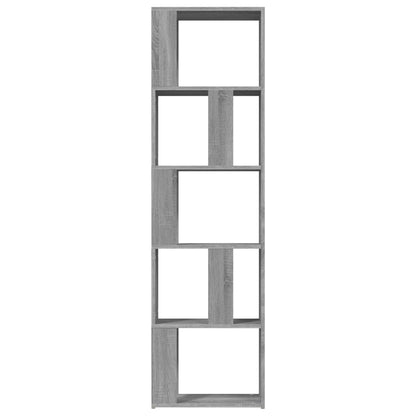 vidaXL Bücherregal Grau Sonoma 45x24x160 cm Holzwerkstoff