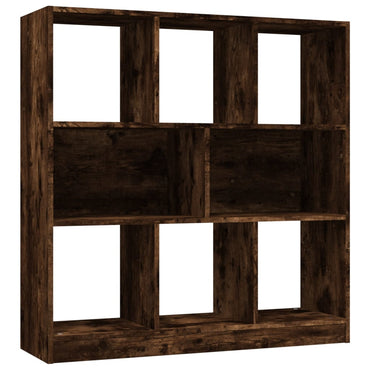 vidaXL Bücherregal Räuchereiche 97,5x29,5x100 cm Holzwerkstoff