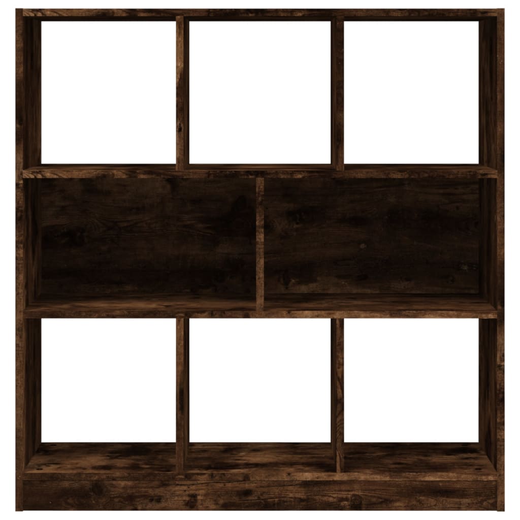 vidaXL Bücherregal Räuchereiche 97,5x29,5x100 cm Holzwerkstoff