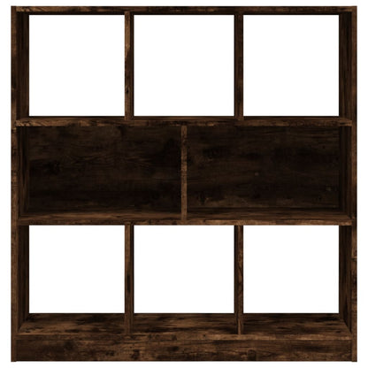 vidaXL Bücherregal Räuchereiche 97,5x29,5x100 cm Holzwerkstoff