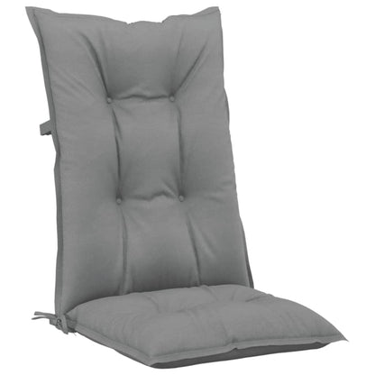vidaXL Gartenstuhlauflagen für Hochlehner 6 Stk. Grau 120x50x7cm Stoff