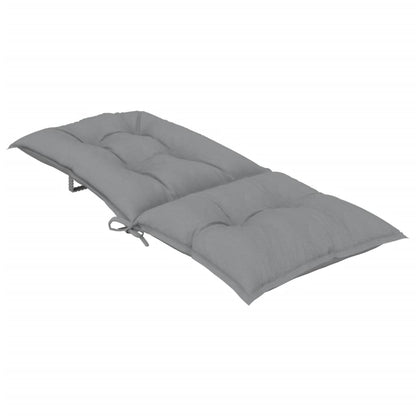 vidaXL Gartenstuhlauflagen für Hochlehner 6 Stk. Grau 120x50x7cm Stoff