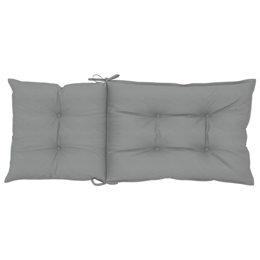 vidaXL Gartenstuhlauflagen für Hochlehner 6 Stk. Grau 120x50x7cm Stoff