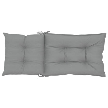 vidaXL Gartenstuhlauflagen für Hochlehner 6 Stk. Grau 120x50x7cm Stoff
