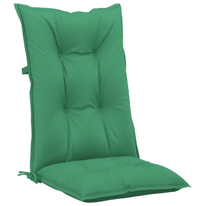 vidaXL Gartenstuhlauflagen für Hochlehner 6 Stk. Grün 120x50x7cm Stoff