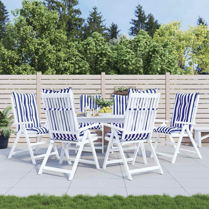 vidaXL Coussins de chaise de jardin pour dossiers hauts 6 pcs 120x50x7 cm Tissu