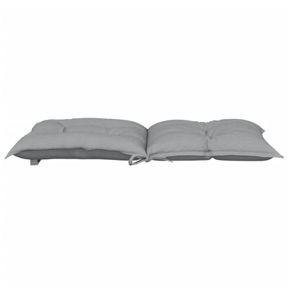 vidaXL Coussins de chaise de jardin dossier bas 6 pcs Gris 100x50x7 cm