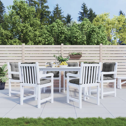 vidaXL Coussins de chaise de jardin dossier bas 6 pcs Gris 100x50x7 cm