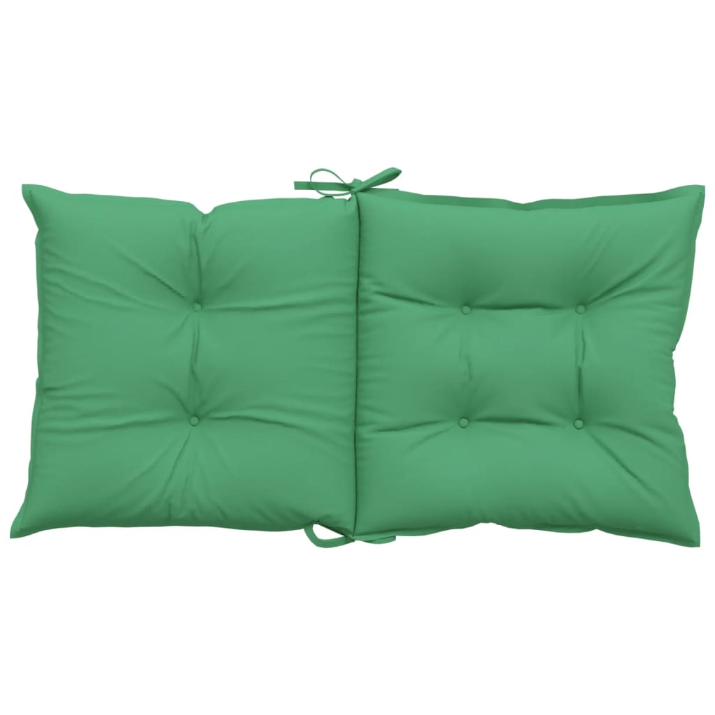 vidaXL Gartenstuhlauflagen für Niedriglehner 2 Stk. Grün 100x50x7 cm