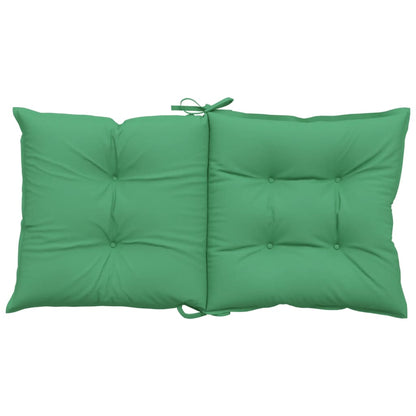 vidaXL Gartenstuhlauflagen für Niedriglehner 2 Stk. Grün 100x50x7 cm