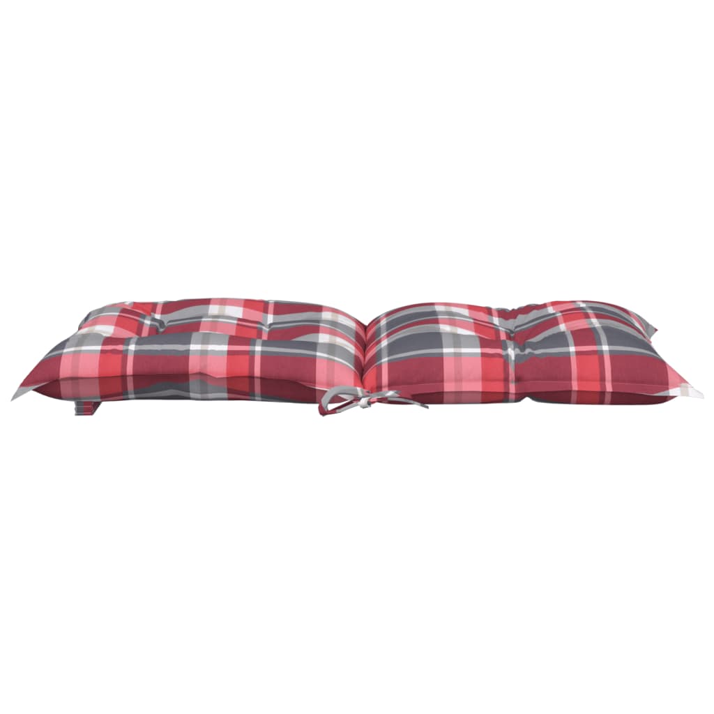 vidaXL Coussins de chaise de jardin dossier bas 2 pcs 100x50x7 cm Tissu
