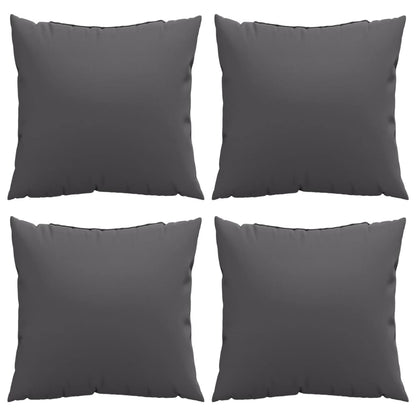 vidaXL Coussins de canapé 4 pcs Anthracite 40x40 cm Tissu