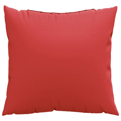 vidaXL Coussins de canapé 4 pcs Rouges 40x40 cm Tissu