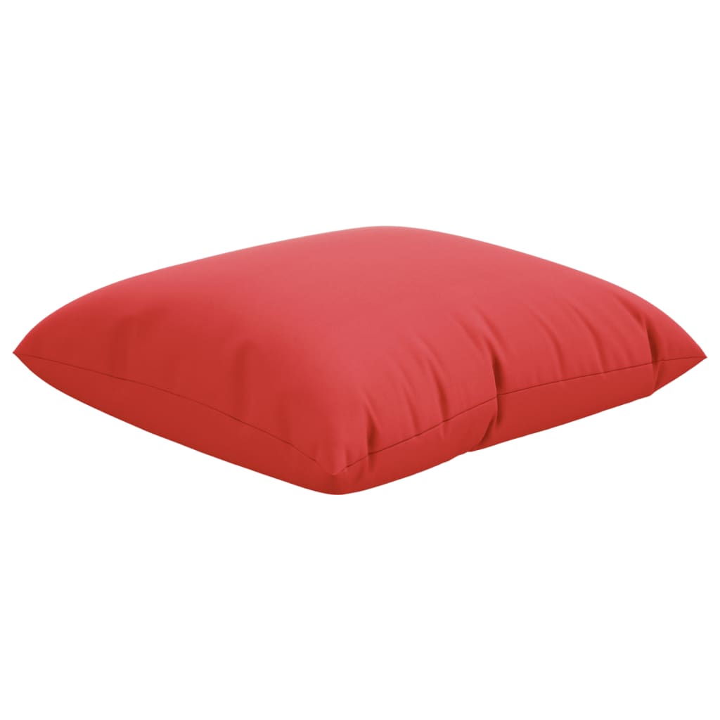 vidaXL Coussins de canapé 4 pcs Rouges 40x40 cm Tissu