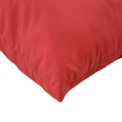 vidaXL Coussins de canapé 4 pcs Rouges 40x40 cm Tissu