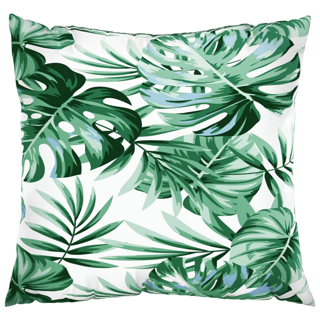 vidaXL Coussins de canapé 4 pcs Motif feuilles 40x40 cm Tissu