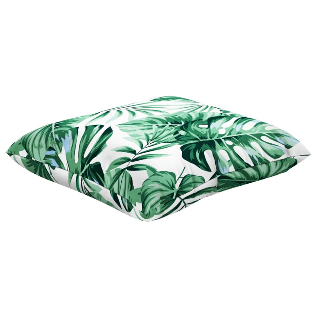 vidaXL Coussins de canapé 4 pcs Motif feuilles 40x40 cm Tissu