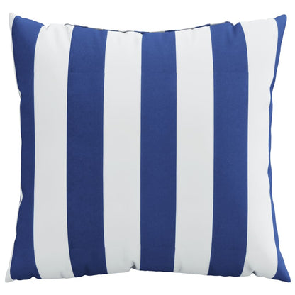 vidaXL Zierkissen 4 Stk. Blau und Weiß 40x40 cm Stoff