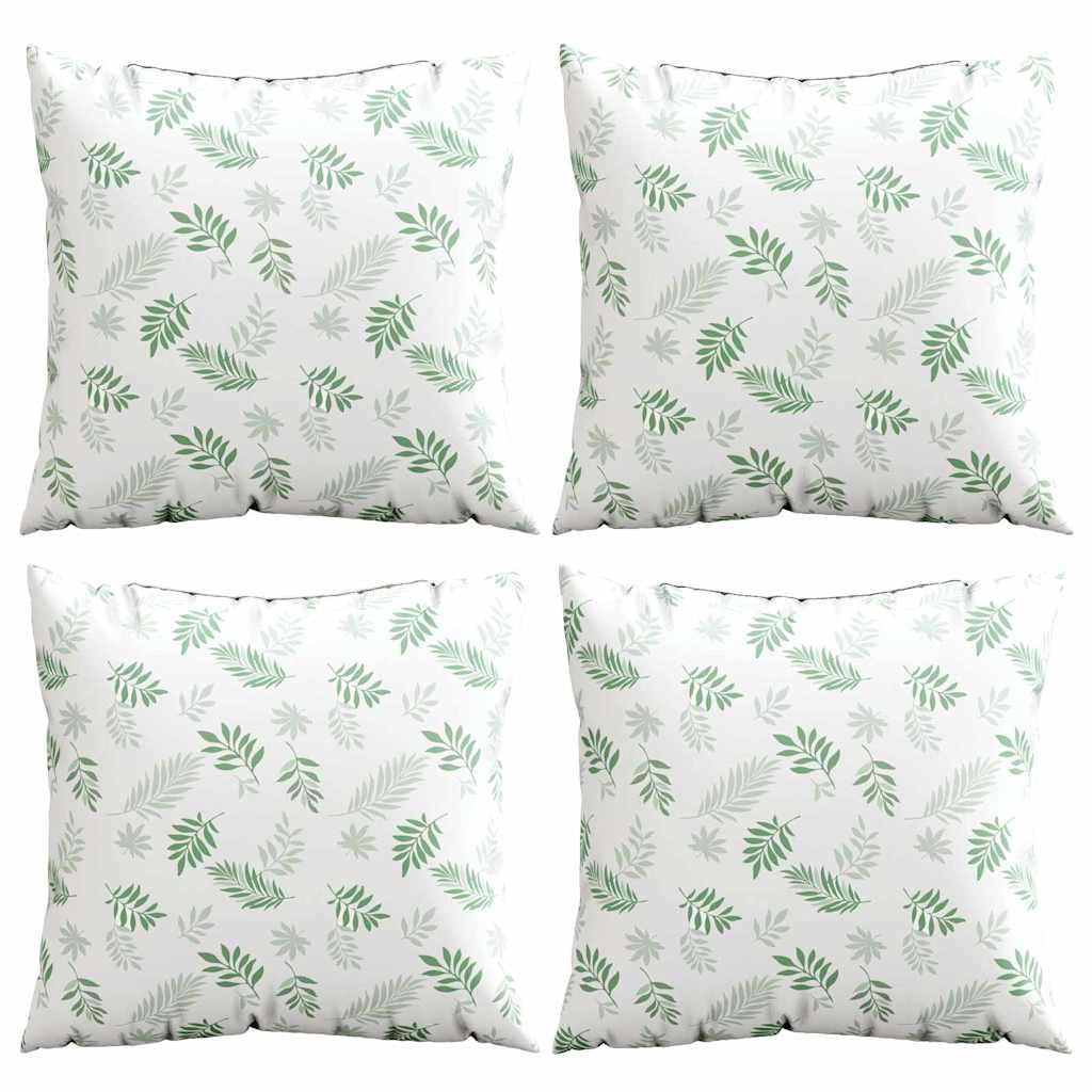 Streupillows Blatt 4 pcs Blattmuster 40 x 40 cm Polyesterstoff